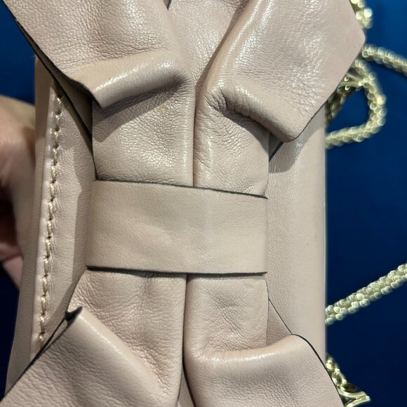 Valentino Pink Leather Bow Mini Flap Bag - Picture 14 of 15